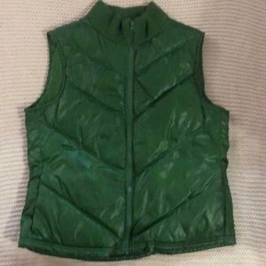 Old Navy Green Puff Vest size Large